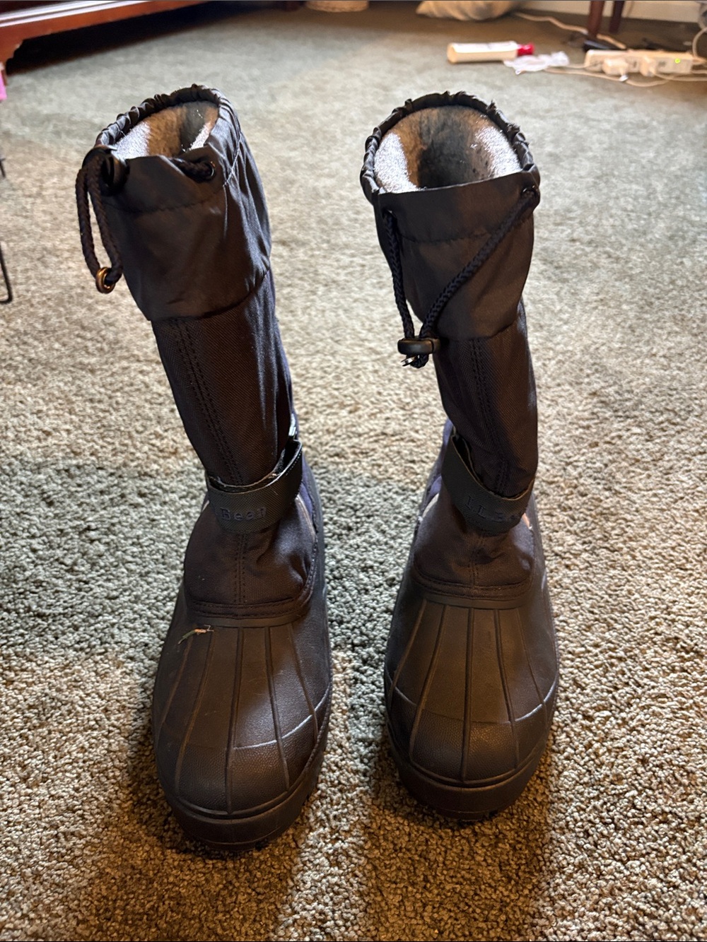 L.L. Bean Kids Black Tall Winter Boots